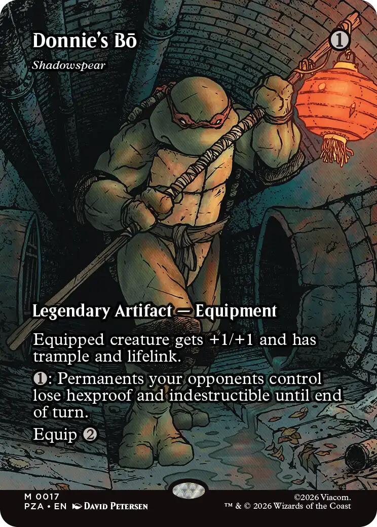 Donnie's Bo - Shadowspear (Borderless) [Teenage Mutant Ninja Turtles Eternal-Legal] | Gate City Games LLC