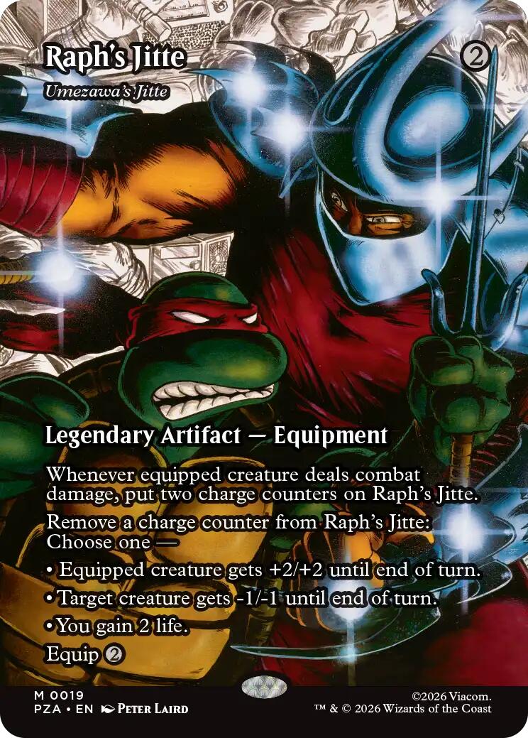 Raph's Jitte - Umezawa's Jitte (Borderless) [Teenage Mutant Ninja Turtles Eternal-Legal] | Gate City Games LLC
