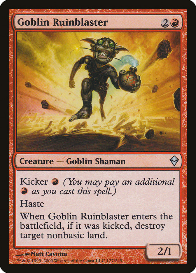 Goblin Ruinblaster [Zendikar] | Gate City Games LLC
