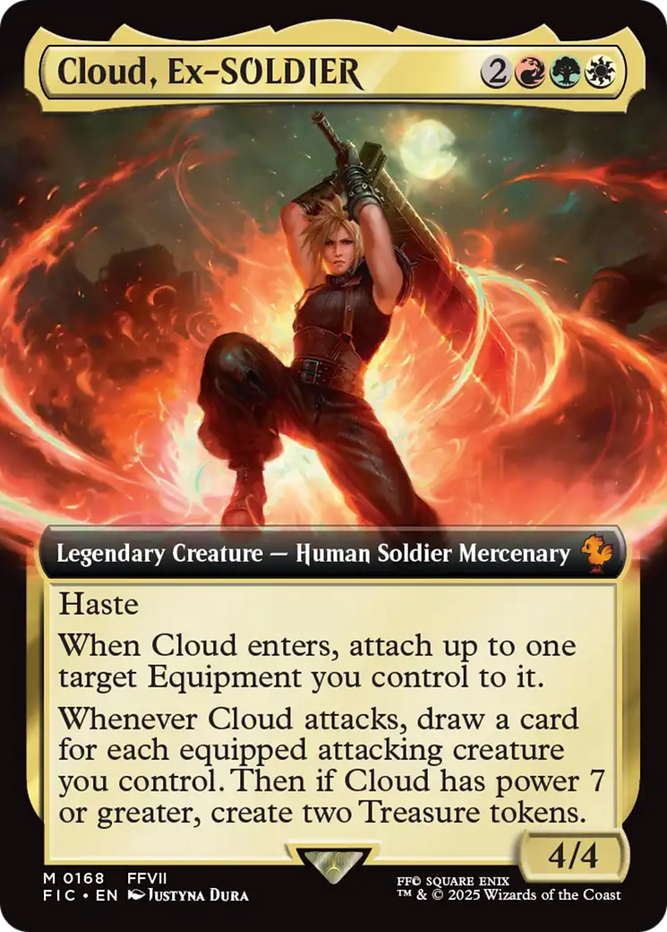 Cloud, Ex-SOLDIER (Extended Art) [FINAL FANTASY Commander] | Gate City Games LLC