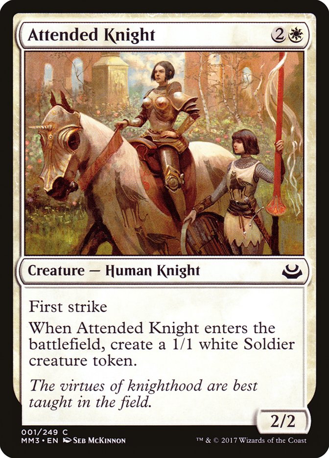 Attended Knight [Modern Masters 2017] | Gate City Games LLC