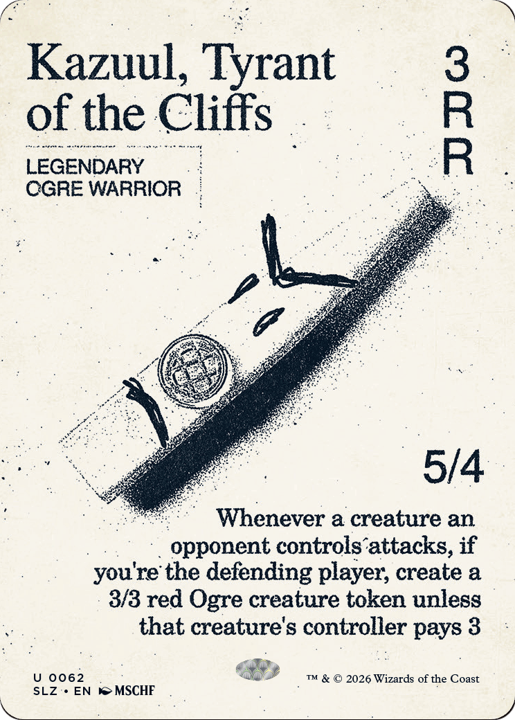 Kazuul, Tyrant of the Cliffs (0062) [Secret Lair x MSCHF: The Zeta Set] | Gate City Games LLC