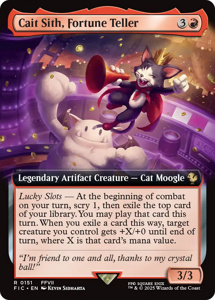 Cait Sith, Fortune Teller (Extended Art) [FINAL FANTASY Commander] | Gate City Games LLC