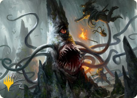 Roper Art Card (Gold-Stamped Signature) [Dungeons & Dragons: Adventures in the Forgotten Realms Art Series] | Gate City Games LLC