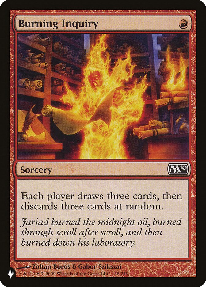 Burning Inquiry [The List] | Gate City Games LLC