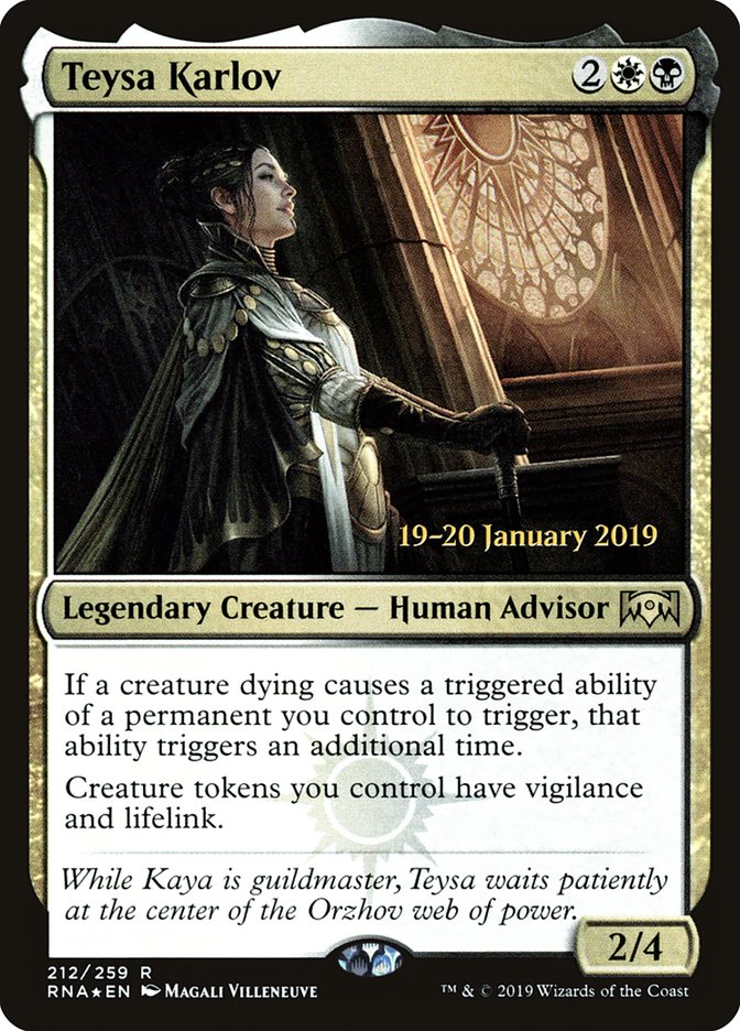 Teysa Karlov [Ravnica Allegiance Prerelease Promos] | Gate City Games LLC