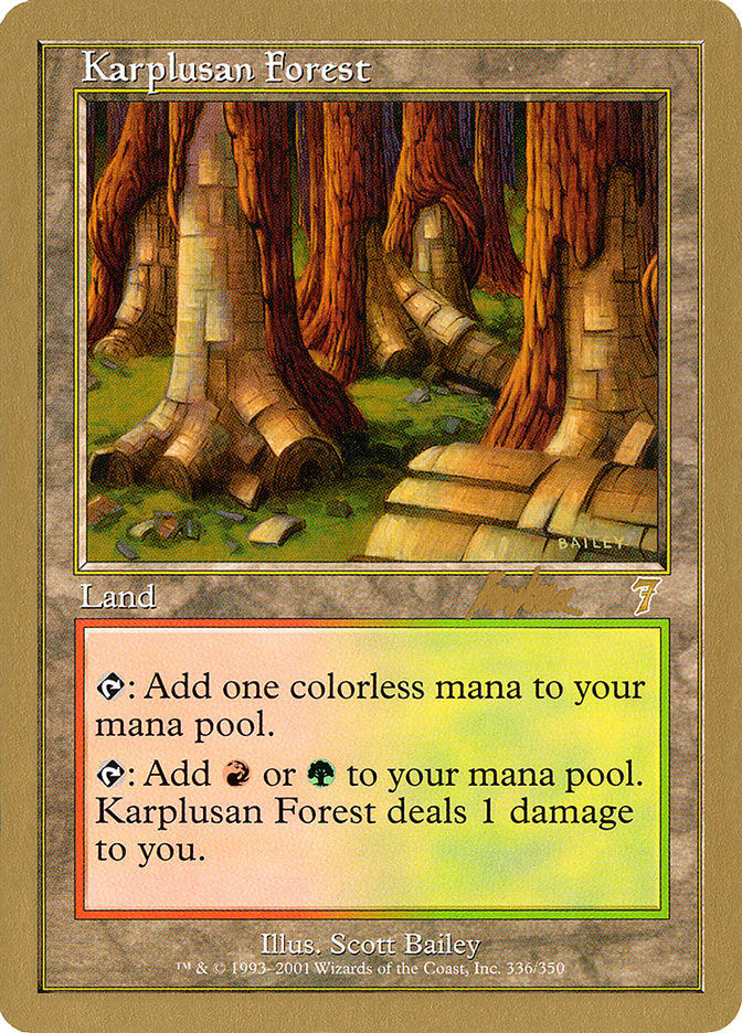 Karplusan Forest (Brian Kibler) [World Championship Decks 2002] | Gate City Games LLC
