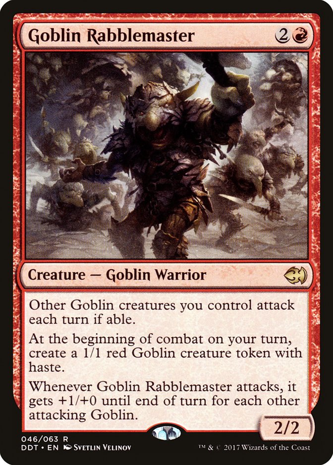 Goblin Rabblemaster [Duel Decks: Merfolk vs. Goblins] | Gate City Games LLC