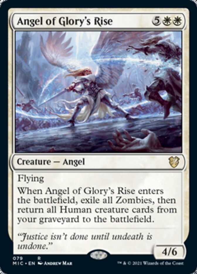 Angel of Glory's Rise [Innistrad: Midnight Hunt Commander] | Gate City Games LLC