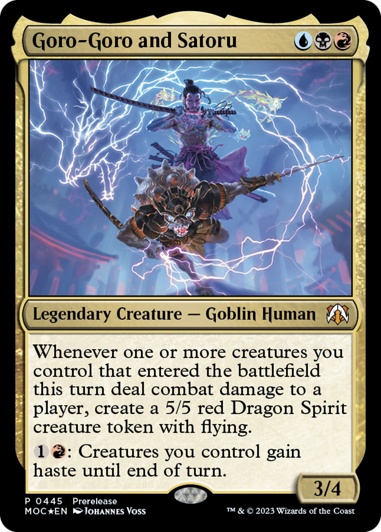Goro-Goro and Satoru [March of the Machine Commander Prerelease Promos] | Gate City Games LLC