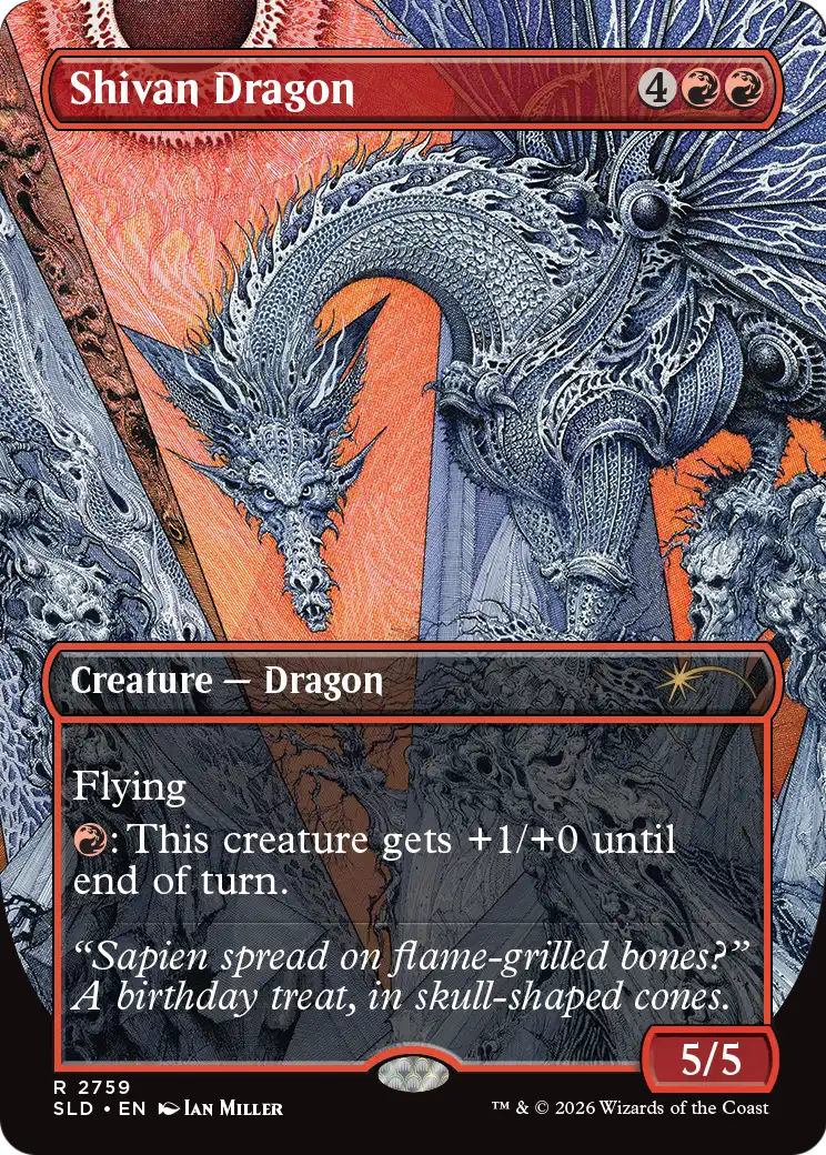 Shivan Dragon (2759) [Secret Lair Drop Series] | Gate City Games LLC