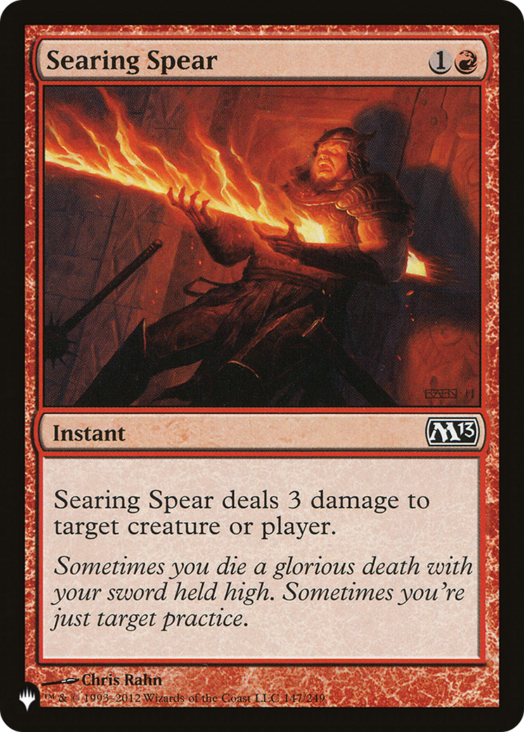 Searing Spear [The List] | Gate City Games LLC