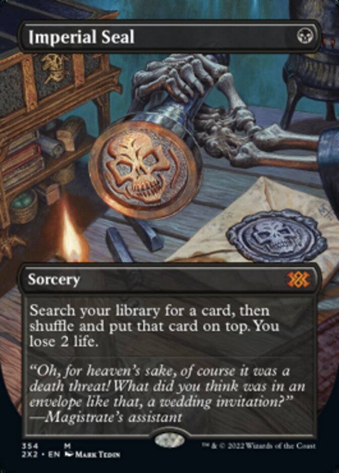 Imperial Seal (Borderless Alternate Art) [Double Masters 2022] | Gate City Games LLC
