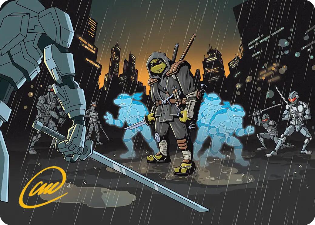 The Last Ronin's Technique Art Card (Gold-Stamped Signature) [Teenage Mutant Ninja Turtles Art Series] | Gate City Games LLC