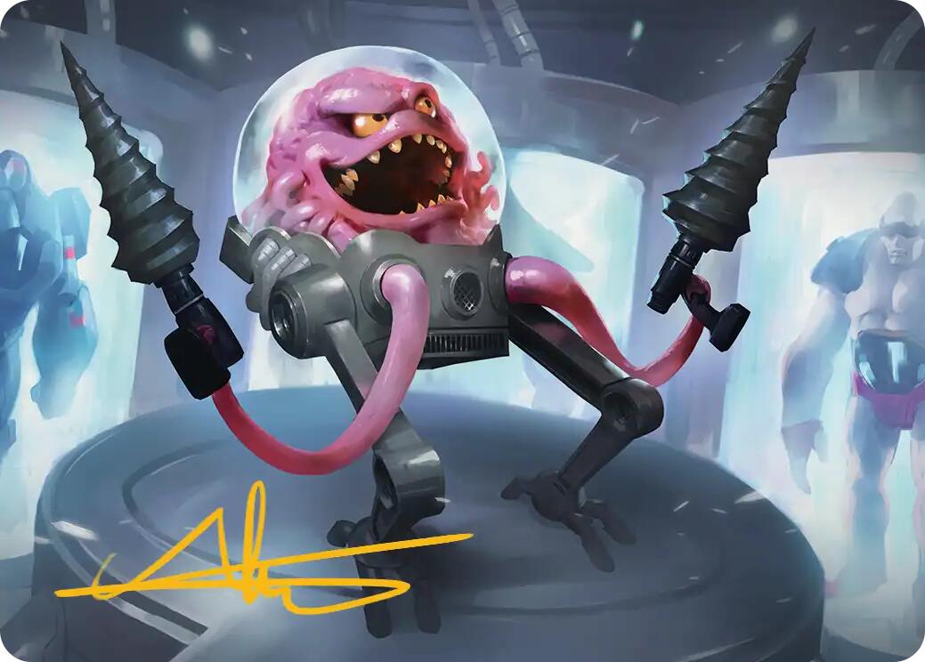Krang, Master Mind Art Card (4/54) (Gold-Stamped Signature) [Teenage Mutant Ninja Turtles Art Series] | Gate City Games LLC
