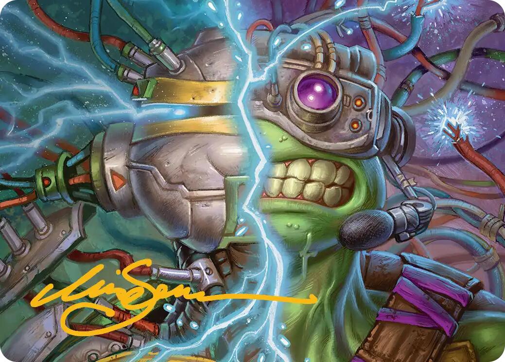 Mind Transfer Protocol Art Card (Gold-Stamped Signature) [Teenage Mutant Ninja Turtles Art Series] | Gate City Games LLC