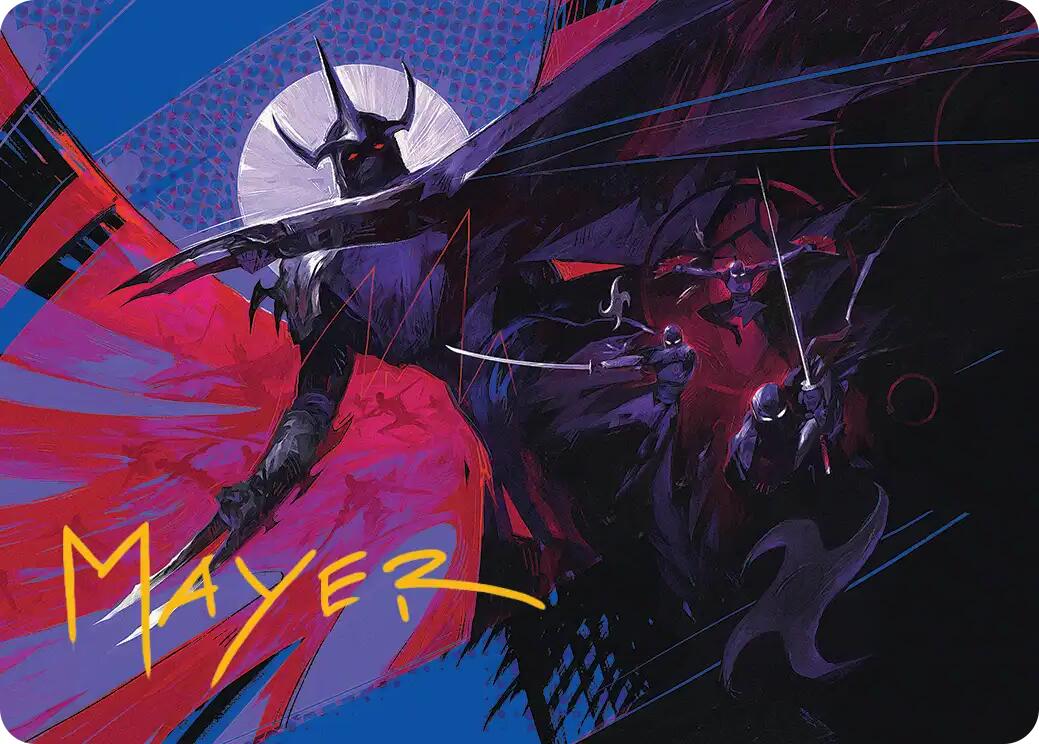 Shredder's Technique Art Card (Gold-Stamped Signature) [Teenage Mutant Ninja Turtles Art Series] | Gate City Games LLC