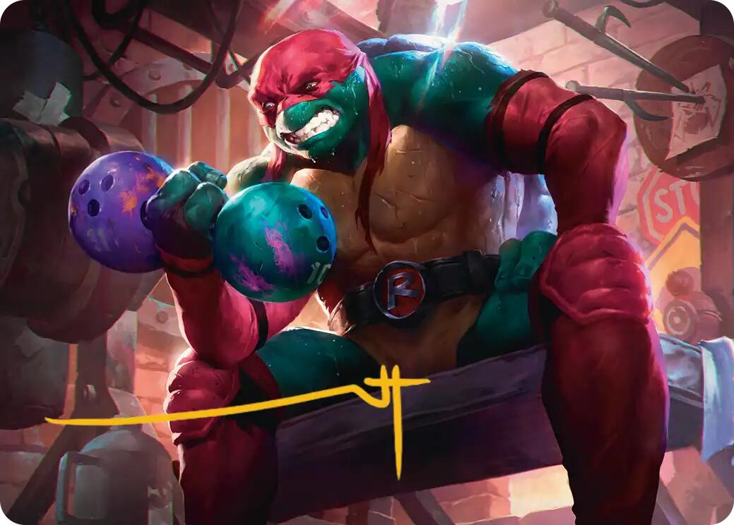 Raphael, Tough Turtle Art Card (Gold-Stamped Signature) [Teenage Mutant Ninja Turtles Art Series] | Gate City Games LLC