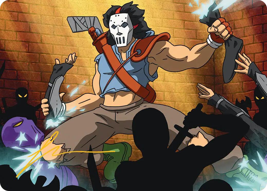Casey Jones, Vigilante Art Card (Gold-Stamped Signature) [Teenage Mutant Ninja Turtles Art Series] | Gate City Games LLC