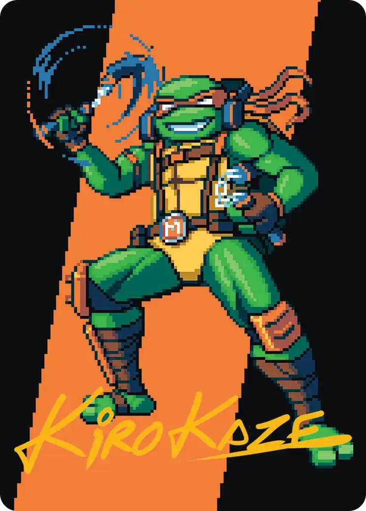 Michelangelo, the Heart Art Card (Gold-Stamped Signature) [Teenage Mutant Ninja Turtles Art Series] | Gate City Games LLC