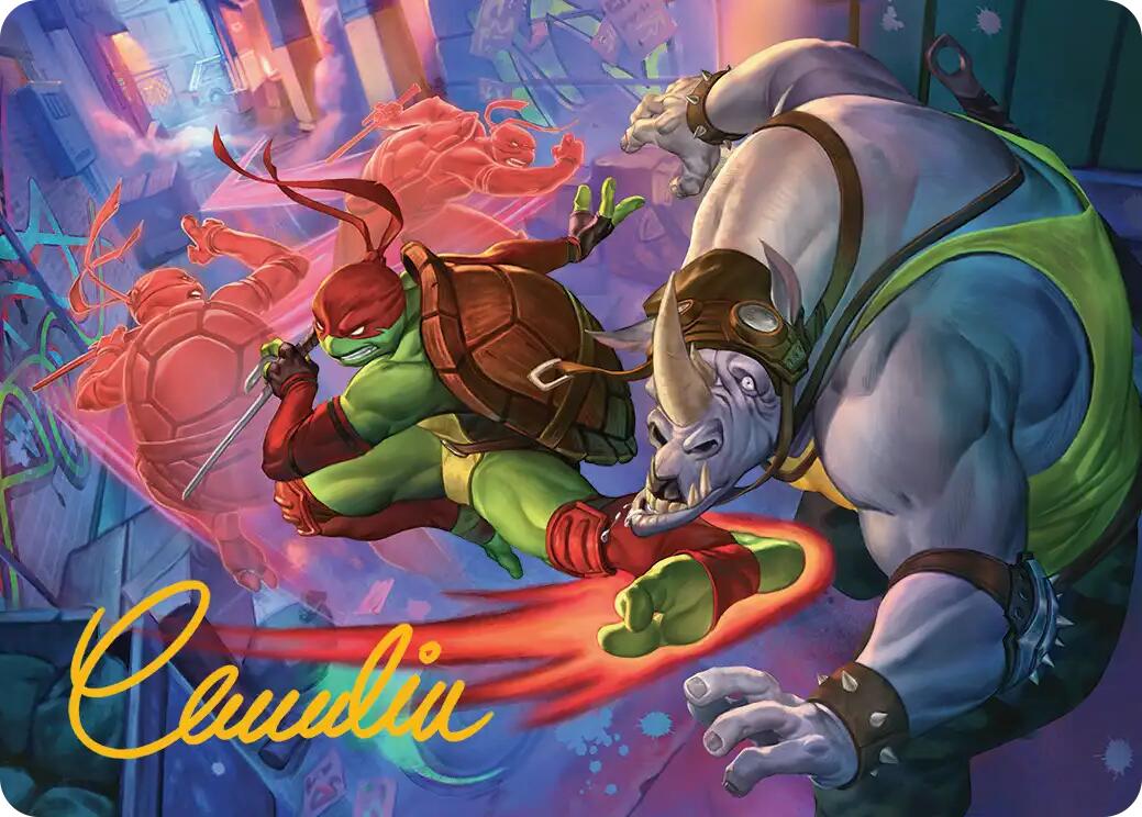 Super Combo Art Card (Gold-Stamped Signature) [Teenage Mutant Ninja Turtles Art Series] | Gate City Games LLC