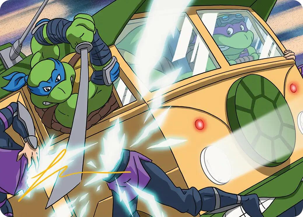 Don & Leo, Problem Solvers Art Card (Gold-Stamped Signature) [Teenage Mutant Ninja Turtles Art Series] | Gate City Games LLC