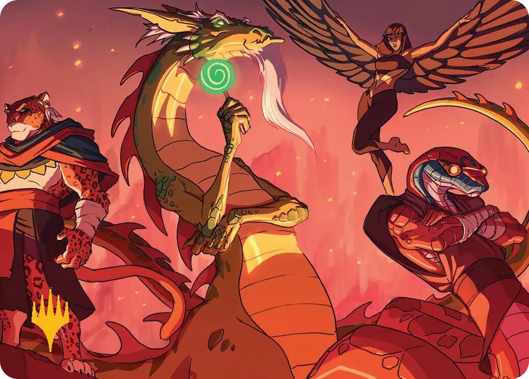North Wind Avatar Art Card (Gold-Stamped) [Teenage Mutant Ninja Turtles Art Series] | Gate City Games LLC