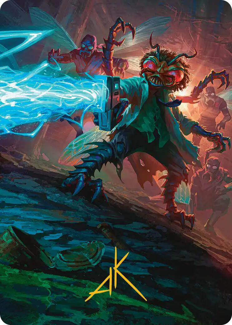 Baxter, Exzzperimental Zzientist Art Card (Gold-Stamped Signature) [Teenage Mutant Ninja Turtles Art Series] | Gate City Games LLC