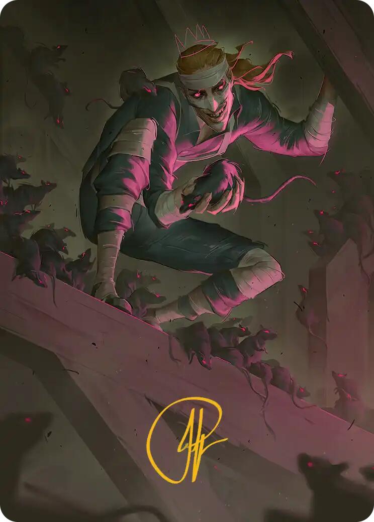 Rat King, the Chaosbringer Art Card (Gold-Stamped Signature) [Teenage Mutant Ninja Turtles Art Series] | Gate City Games LLC