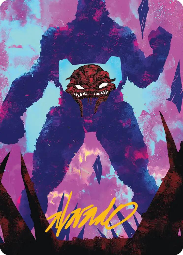 Krang, Utrom Warlord Art Card (Gold-Stamped Signature) [Teenage Mutant Ninja Turtles Art Series] | Gate City Games LLC
