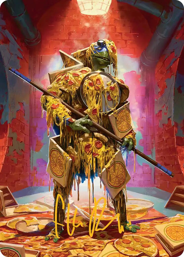 Commander's Plate Art Card (Gold-Stamped Signature) [Teenage Mutant Ninja Turtles Art Series] | Gate City Games LLC