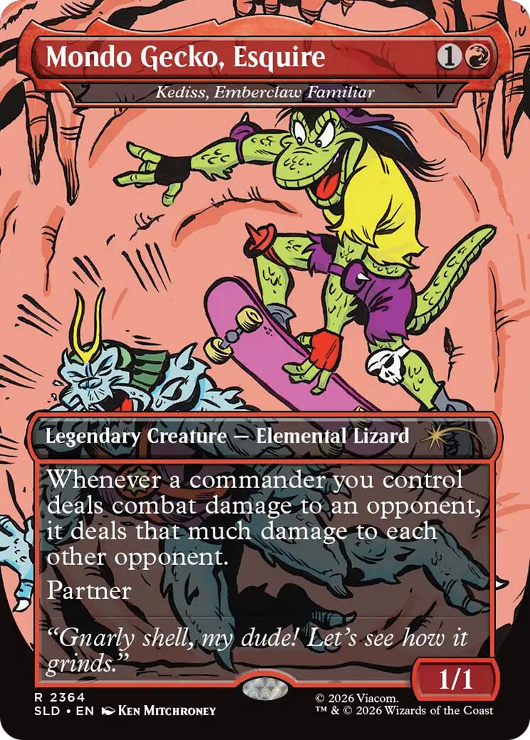 Mondo Gecko, Esquire - Kediss, Emberclaw Familiar [Secret Lair Drop Series] | Gate City Games LLC
