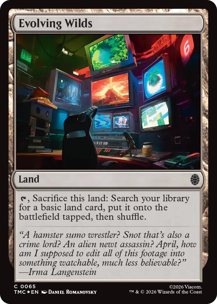 Evolving Wilds (Surge Foil) [Teenage Mutant Ninja Turtles Commander] | Gate City Games LLC
