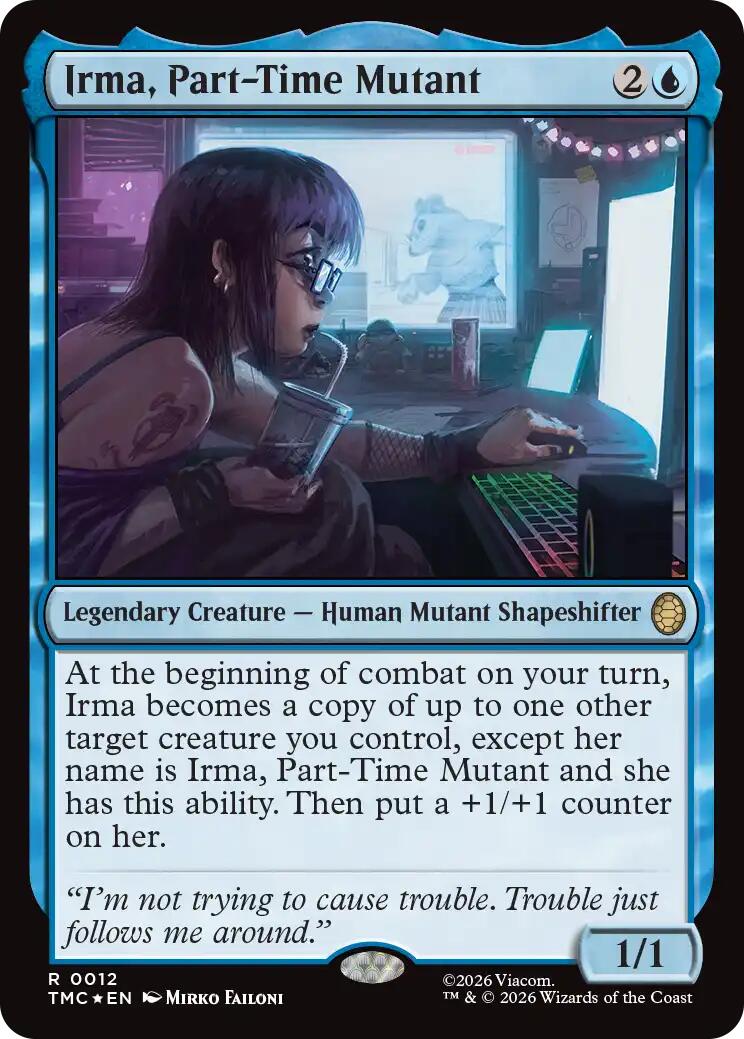 Irma, Part-Time Mutant (Surge Foil) [Teenage Mutant Ninja Turtles Commander] | Gate City Games LLC