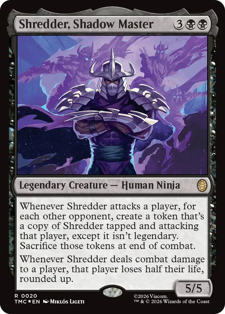 Shredder, Shadow Master (Surge Foil) [Teenage Mutant Ninja Turtles Commander] | Gate City Games LLC
