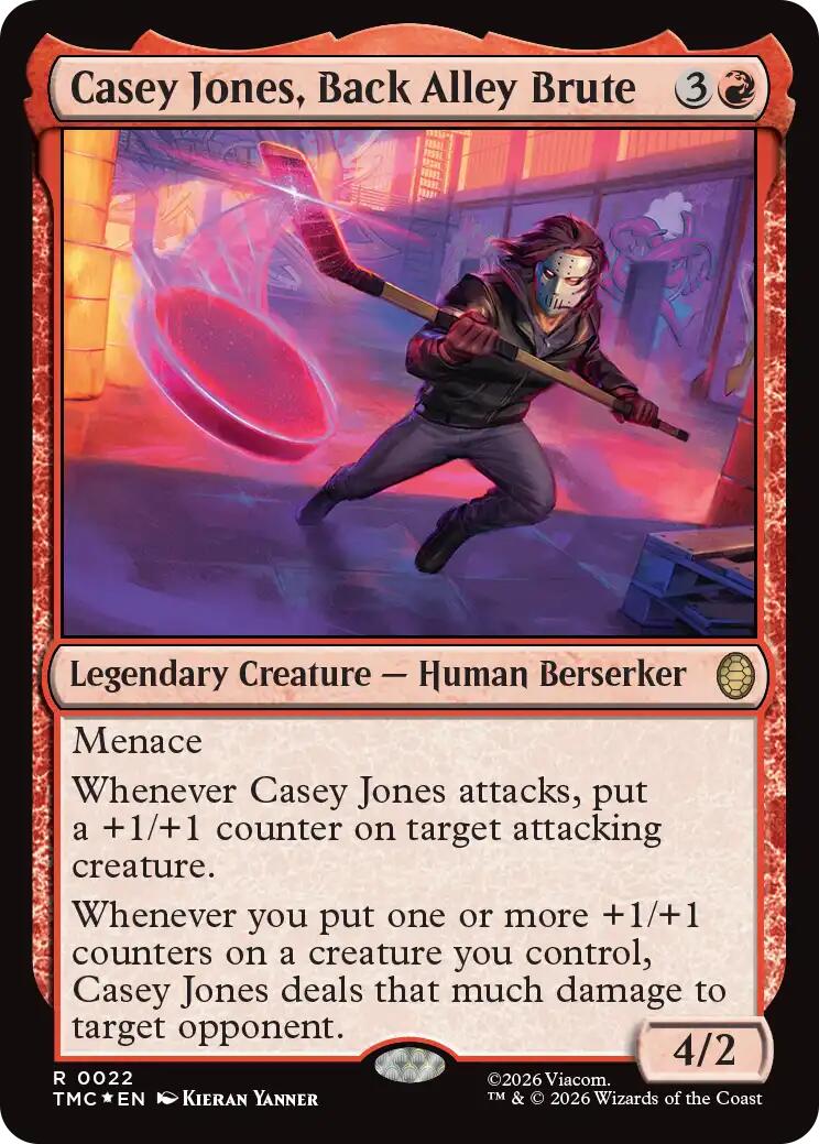 Casey Jones, Back Alley Brute (Surge Foil) [Teenage Mutant Ninja Turtles Commander] | Gate City Games LLC