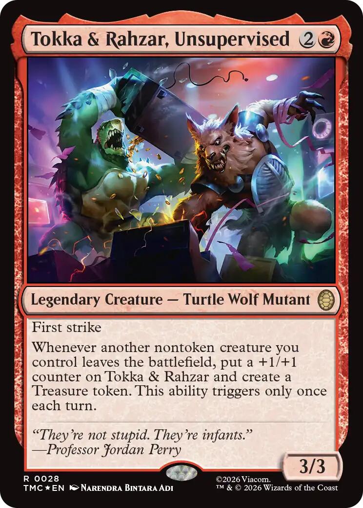 Tokka & Rahzar, Unsupervised (Surge Foil) [Teenage Mutant Ninja Turtles Commander] | Gate City Games LLC