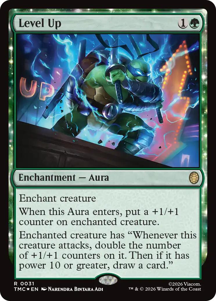 Level Up (Surge Foil) [Teenage Mutant Ninja Turtles Commander] | Gate City Games LLC