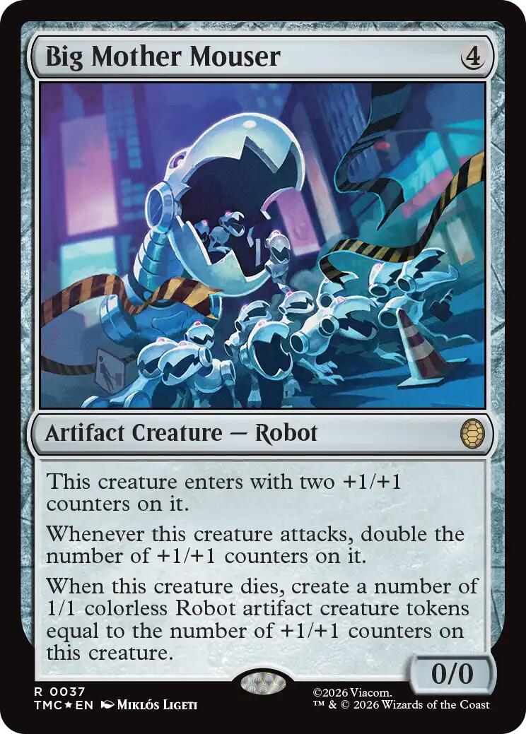 Big Mother Mouser (Surge Foil) [Teenage Mutant Ninja Turtles Commander] | Gate City Games LLC