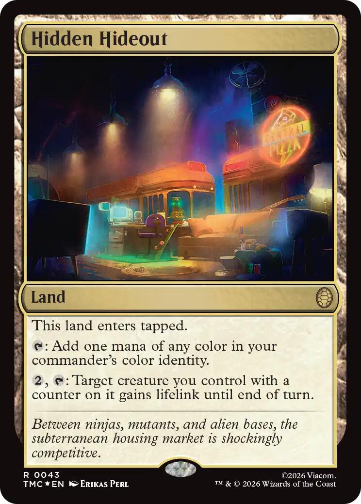 Hidden Hideout (Surge Foil) [Teenage Mutant Ninja Turtles Commander] | Gate City Games LLC