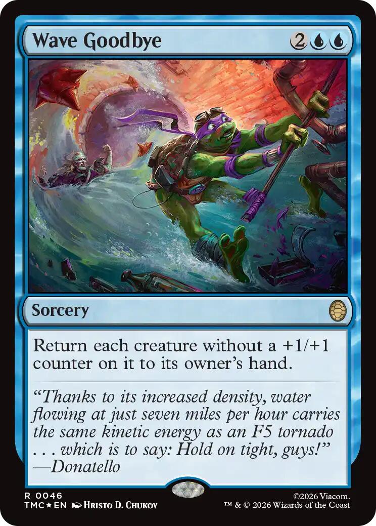 Wave Goodbye (Surge Foil) [Teenage Mutant Ninja Turtles Commander] | Gate City Games LLC
