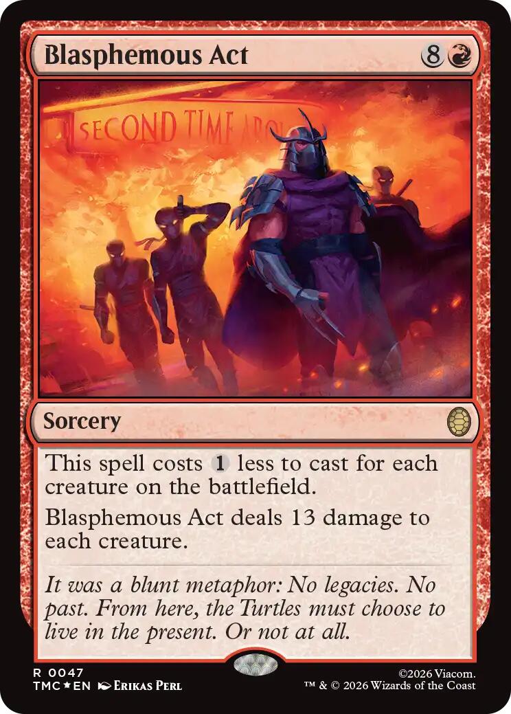 Blasphemous Act (Surge Foil) [Teenage Mutant Ninja Turtles Commander] | Gate City Games LLC