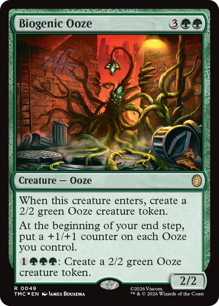 Biogenic Ooze (Surge Foil) [Teenage Mutant Ninja Turtles Commander] | Gate City Games LLC