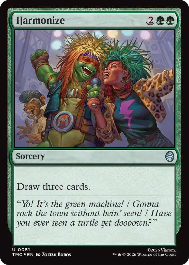 Harmonize (Surge Foil) [Teenage Mutant Ninja Turtles Commander] | Gate City Games LLC