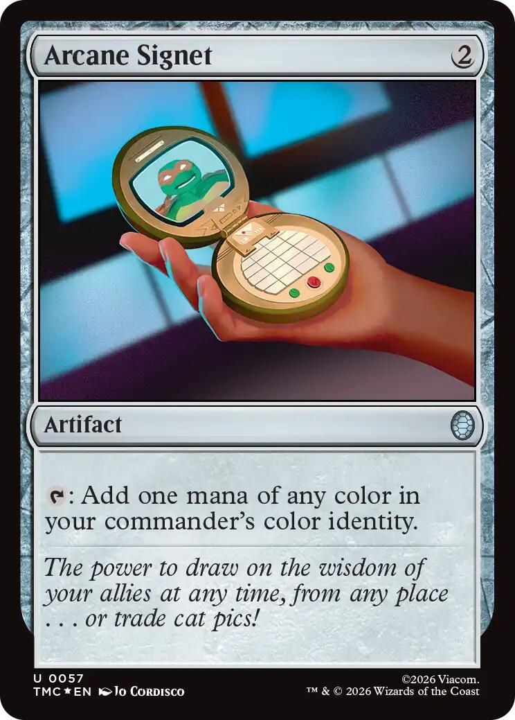 Arcane Signet (Surge Foil) [Teenage Mutant Ninja Turtles Commander] | Gate City Games LLC