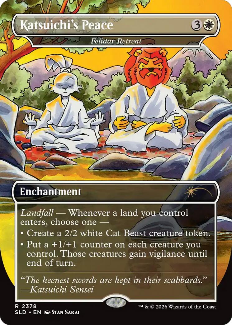Katsuichi's Peace - Felidar Retreat [Secret Lair Drop Series] | Gate City Games LLC