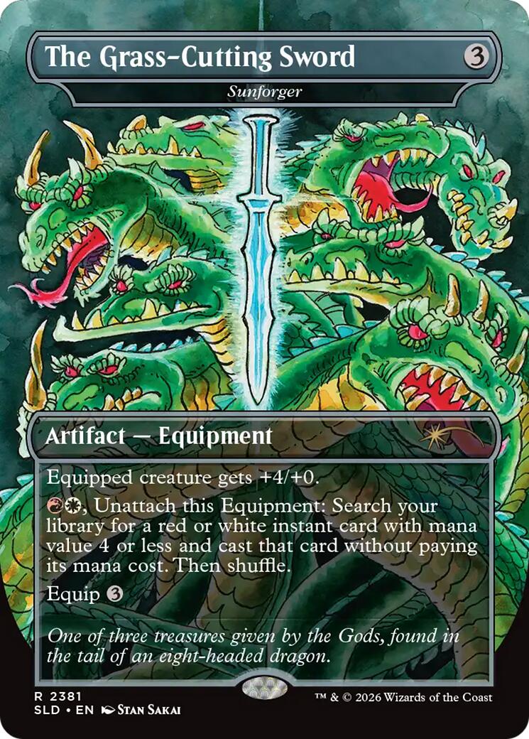 The Grass-Cutting Sword - Sunforger [Secret Lair Drop Series] | Gate City Games LLC