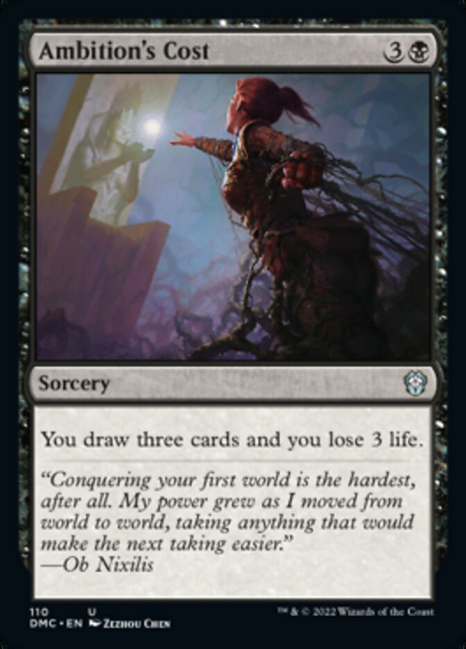 Ambition's Cost [Dominaria United Commander] | Gate City Games LLC