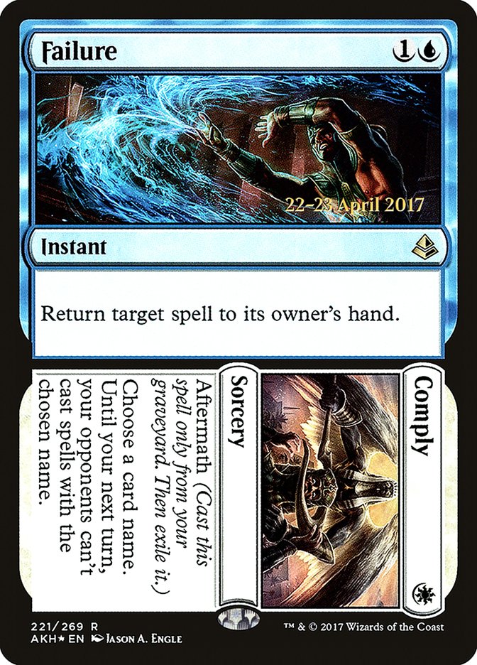 Failure // Comply [Amonkhet Prerelease Promos] | Gate City Games LLC