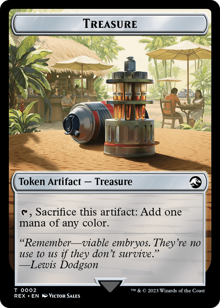 Treasure (0002) // Merfolk Double-Sided Token [Jurassic World Collection Tokens] | Gate City Games LLC